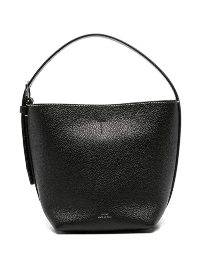 Totême Small Logo-print Tote Bag In Black