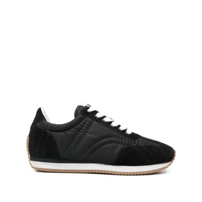 Totême Casual Low Top Sneakers With Quilted Design In Black