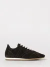 Totême Toteme Flex Quilted Suede Sneakers In Brown