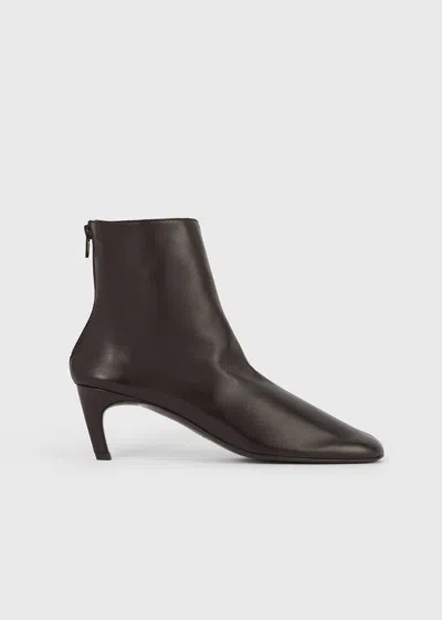 Totême Soft Nappa Ankle Boots Bark