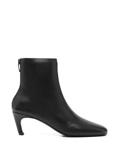 Totême Toteme Soft Nappa Ankle Boots In Black