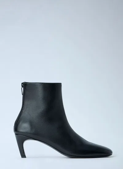 Totême Soft Nappa Ankle Boots In Black