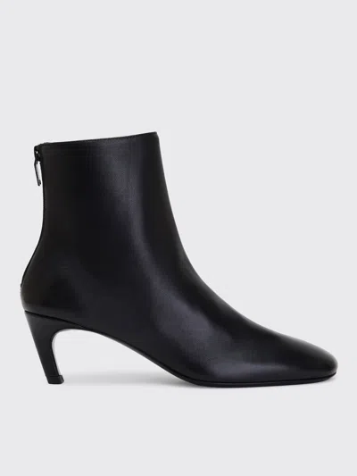 Totême Soft Nappa Ankle Boots In Black