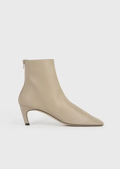 Totême 50mm Soft Nappa Leather Ankle Boots In Neutral