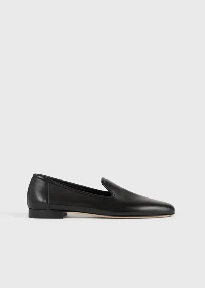 Totême Soft Nappa Loafers Black