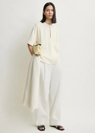 Totême Soft Tunic Top Off-white Petite