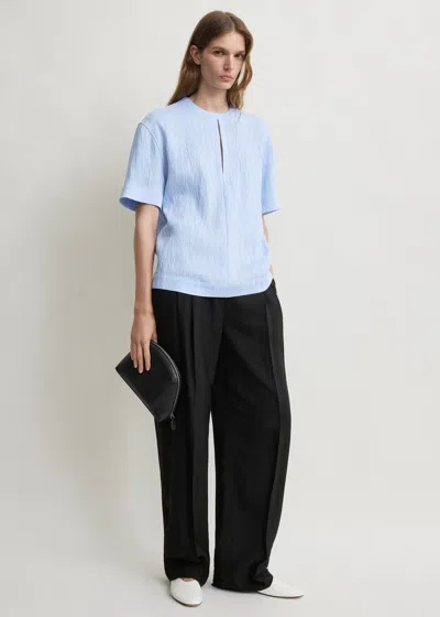 Totême Soft Tunic Top Sky Petite In Blue