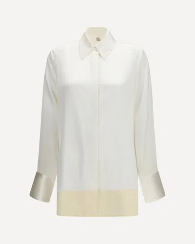Totême Soft Tuxedo Shirt In White