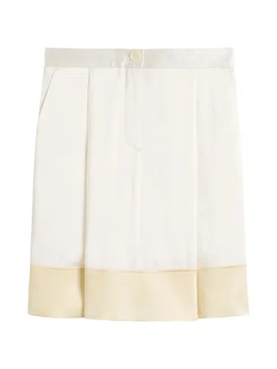 Totême Toteme Soft Tuxedo Skirt In White