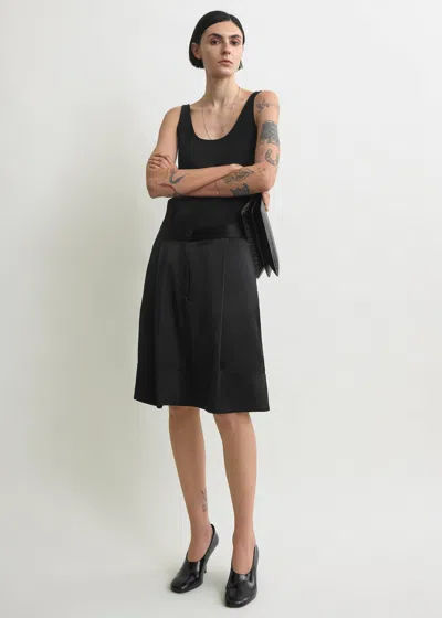 Totême Soft Tuxedo Skirt Black
