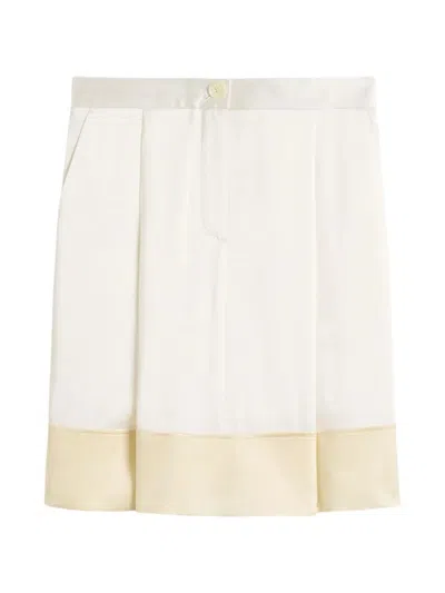 Totême Soft Tuxedo Skirt In White