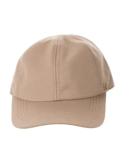 Pre-owned Totême Solid Baseball Hat  W/tags In Neutral