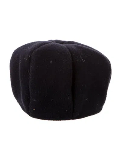 Pre-owned Totême Solid Beret In Blue