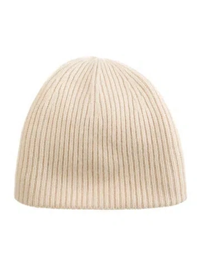 Pre-owned Totême Solid Cashmere Beanie In Neutral
