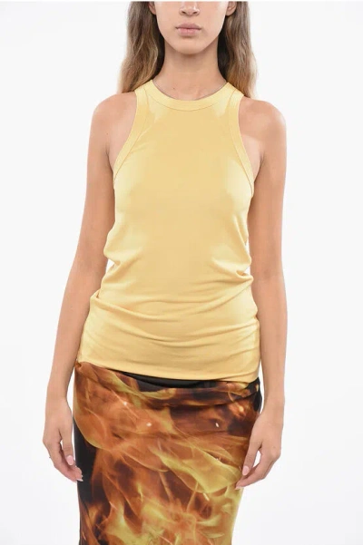 Totême Solid Color Tank Top In Yellow