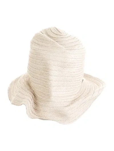 Pre-owned Totême Solid Panama Hat In Neutral