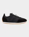 Totême Sport Monogram Quilted Low-top Sneakers In Black
