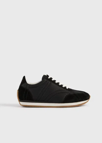 Totême Toteme Flex Quilted Suede Sneakers In Brown