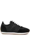 Totême Padded Lace-up Sneakers In Black
