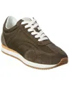 Totême Toteme Sport Suede-trim Sneaker In Brown
