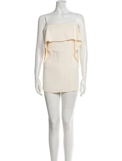 Pre-owned Totême Square Neckline Sleeveless Tunic In Neutral