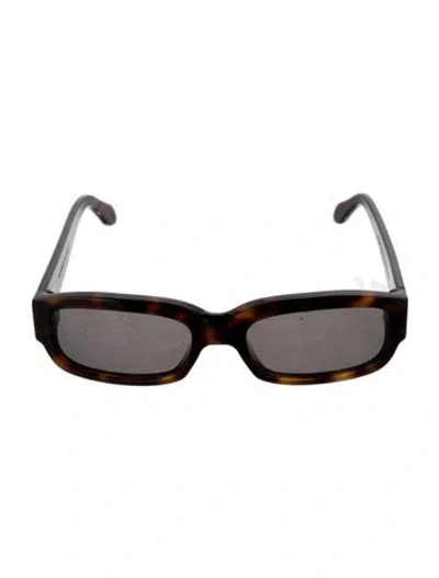 Pre-owned Totême Square Tinted Sunglasses In Brown