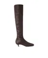 Totême Square-toe Boots In Brown