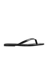 Totême Square-toe Flip-flops In Black