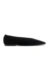 Totême Toteme Minimalist Velvet Ballerinas Shoes