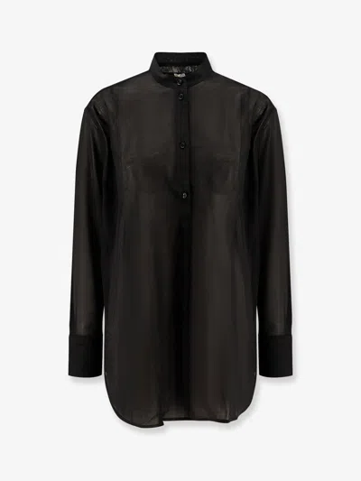 Totême Stand Collar Organic Cotton Shirt