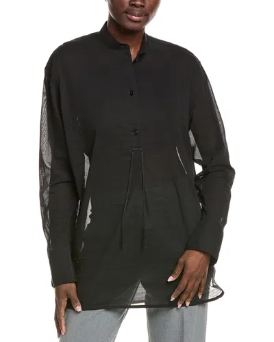 Totême Toteme Stand Collar Shirt In Black