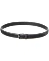 Totême Toteme Stitch Detail Leather Belt In Black