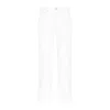 Totême Cropped Straight-leg Jeans In White