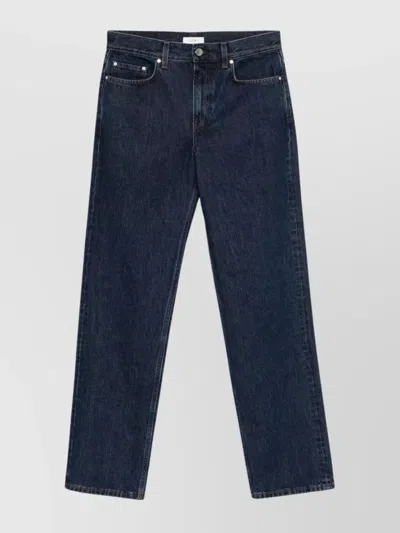 TOTÊME STRAIGHT LEG DENIM TROUSERS POCKETS