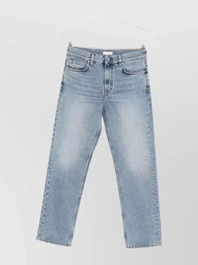 TOTÊME STRAIGHT LEG DENIM TROUSERS WITH BELT LOOPS