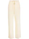 Totême Straight-leg Drawstring Trousers In Yellow