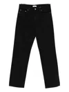 Totême Low-cut Straight-leg Jeans In Black