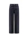 Totême Straight-leg Jeans In Denim In Black