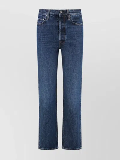 Totême Straight-leg Organic Cotton Jeans With Metal Buttons