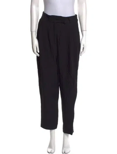 Pre-owned Totême Straight Leg Pants In Black
