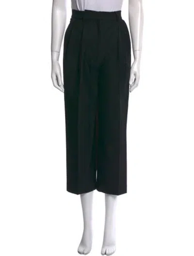 Pre-owned Totême Straight Leg Pants In Black
