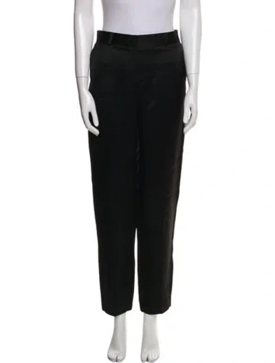 Pre-owned Totême Straight Leg Pants In Black