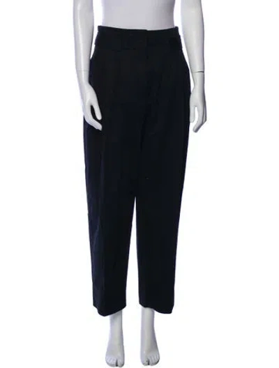 Pre-owned Totême Straight Leg Pants In Black
