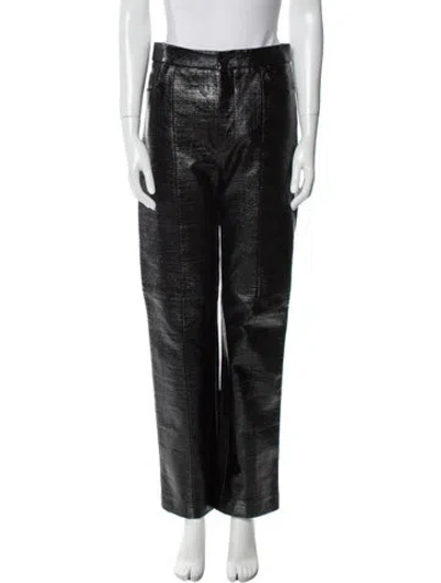 Pre-owned Totême Straight Leg Pants In Black