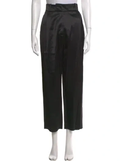 Pre-owned Totême Straight Leg Pants In Black