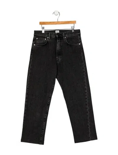 Pre-owned Totême Straight Leg Pants In Black