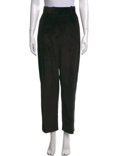 Pre-owned Totême Straight Leg Pants In Black