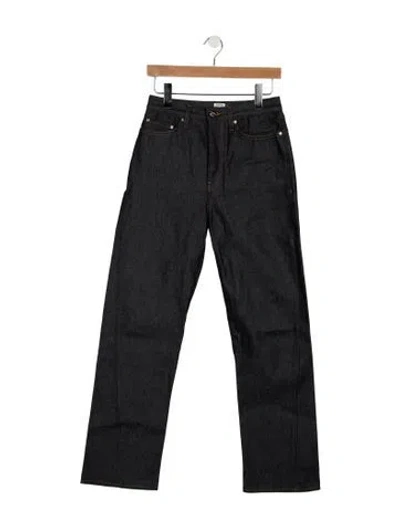 Pre-owned Totême Straight Leg Pants In Blue