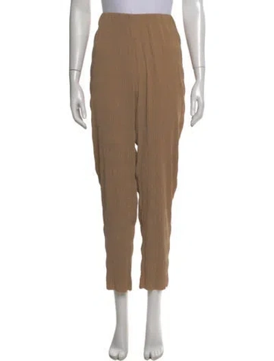 Pre-owned Totême Straight Leg Pants In Brown