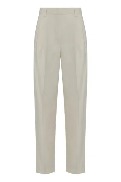 Totême Straight-leg Pants In Viscose In Gray